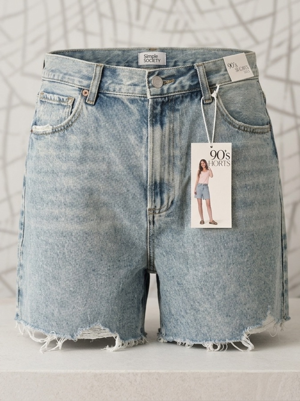 Vintage Wash Denim Shorts Size 17